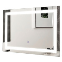 27.5 Inch LED Wall-Mounted Rect Bathroom Mirror w/ Touch
