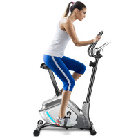 Magnetic Exercise Bike Upright Cycling Bike with LCD Monitor and Pulse Sensor