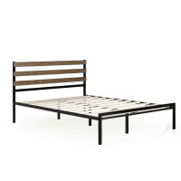 Metal Bed Frame Foundation with Headboard