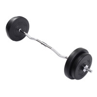 64 lbs Gym Lifting Exercise Barbell Dumbbell Set 