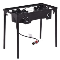 150000 BTU Double Burner Outdoor Stove BBQ Grill