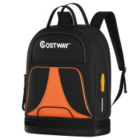 Tool Backpack Heavy Duty Jobsite Tool Bag 33 Pockets