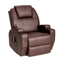 Massage Recliner Chair with Lumbar Heating Function