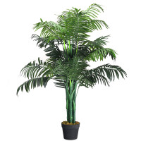 3.5 ft Artificial Areca Palm Decorative Silk Tree with Basket