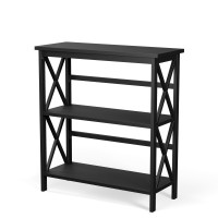 3-Tier Multi-Functional Storage Shelf Units Wooden Open Bookcase and Bookshelf