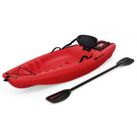 6ft Youth Kids Kayak with Bonus Paddle and Folding Backrest for Kid Over 5
