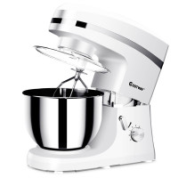 800 W 5.3 Quart Electric Food Stand Mixer with Stainless Steel Bowl