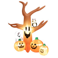 8 Feet Halloween Inflatable Dead Tree with LED Lights