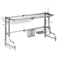 Stainless Steel Adjustable Dish Drainer Shelf