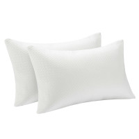 28 x18 Inch Shredded Memory Foam Bed Pillows with Bamboo Cooling Cover