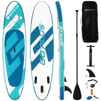10 ft Inflatable Stand Up Paddle Board 6Inch Thick with Backpack Leash Aluminum Paddle