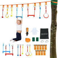 50 Feet Ninja Obstacle Course Line Kit for Kids