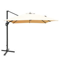 10x13ft Rectangular Cantilever Umbrella with 360° Rotation Function