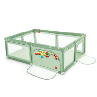 Portable Extra-Large Safety Baby Fence with Ocean Balls and Rings