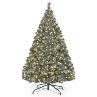 4.5 Feet PVC Pre-lit Artificial Hinged Christmas Tree 