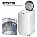 Portable 7.7 lbs Automatic Laundry Washing Machine with Drain Pump ...