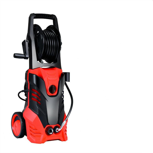 3000 PSI Electric High Pressure Washer With Patio Cleaner-Red