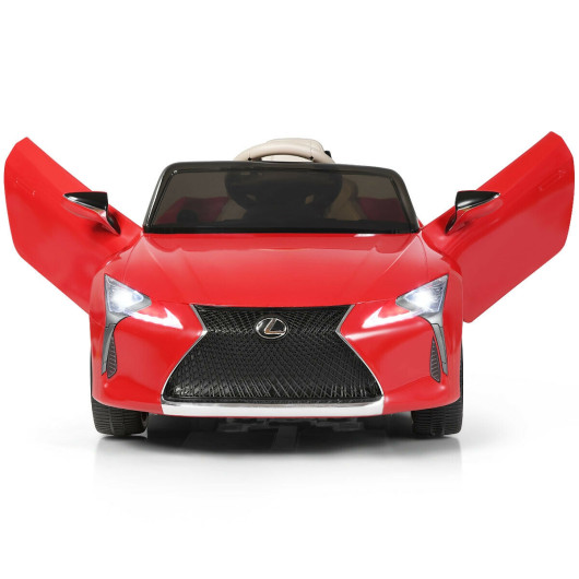 Kids Ride Lexus LC500 Licensed Remote Control Electric Vehicle-Red