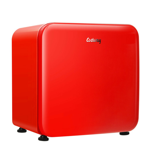 1.6 Cubic Feet Compact Refrigerator with Reversible Door-Red