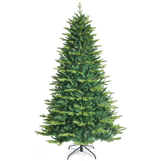 Pre-lit Artificial Hinged Christmas Tree with APP Controlled LED Lights-8 ft