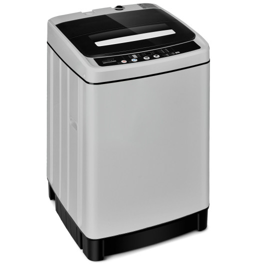 Full-Automatic Washing Machine 1.5 Cubic Feet 11 LBS Washer and Dryer-Gray
