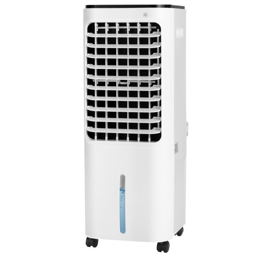 4-in-1 Evaporative Air Cooler with 12L Water Tank and 4 Ice Boxes-White