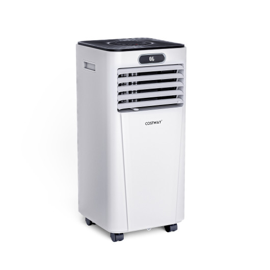 10000 BTU 4-in-1 Portable Air Conditioner with Dehumidifier and Fan Mode-White