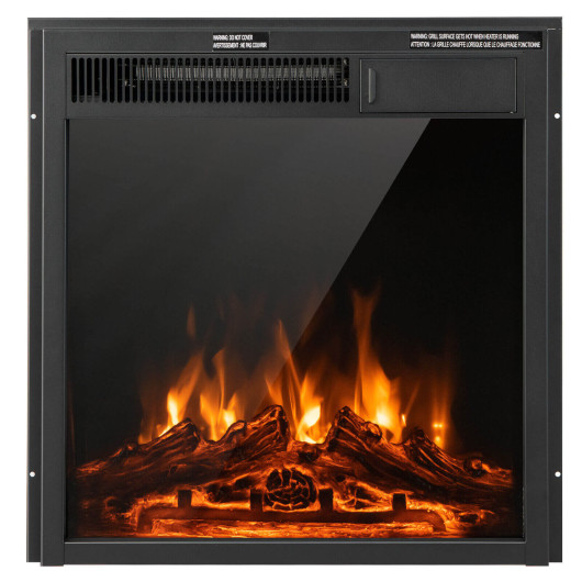 Photos - Electric Fireplace Costway 18/22.5 Inch  Insert with 7-Level Adjustable Flame Brigh 
