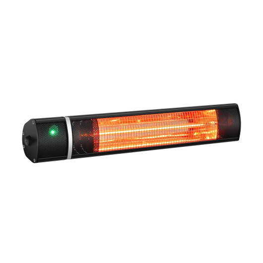 1500W Outdoor Electric Patio Heater with Remote Control-Black