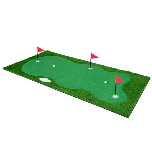 Golf Putting Green with Realistic Artificial Grass Turf-L