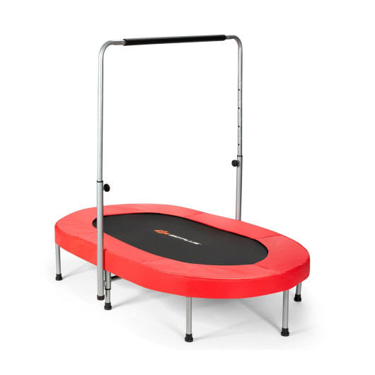 2-Person Foldable Mini Kids Fitness Rebounder Trampoline-Red