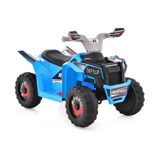 Kids Ride on ATV 4 Wheeler Quad Toy Car with Direction Control-Blue