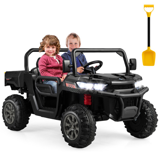 24V Ride on Dump Truck with Remote Control-Black