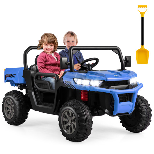 24V Ride on Dump Truck with Remote Control-Navy