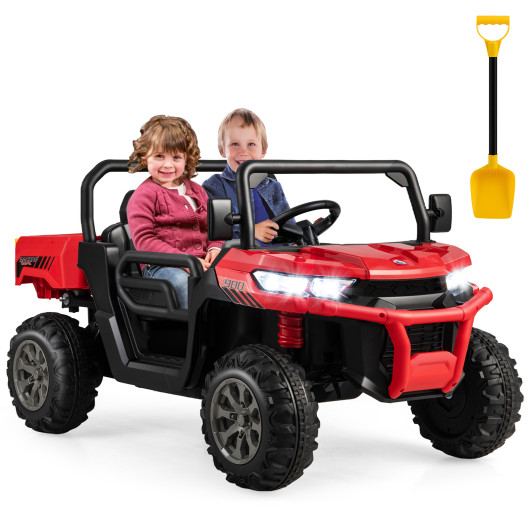 24V Ride on Dump Truck with Remote Control-Red