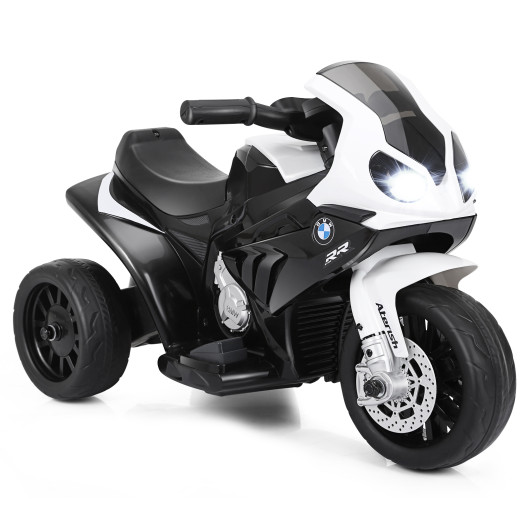 6V Kids 3 Wheels Riding BMW Licensed Electric Motorcycle-Black