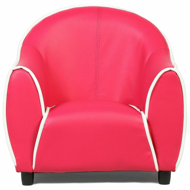 Kids Sofa Armrest Chair Couch Children Living Room Toddler Furniture Black/Red 