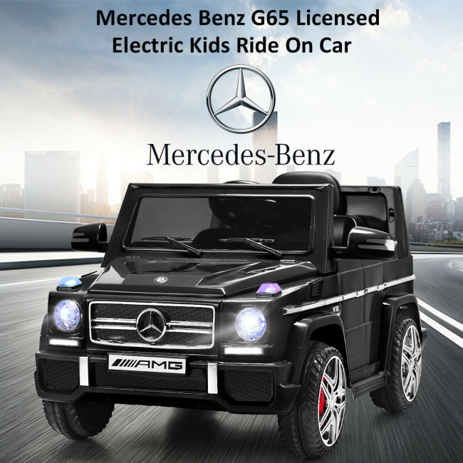Details about   HoneyJoy Mercedes Benz G65 Licensed 12V Electric Kid Ride On Car RC Remote White