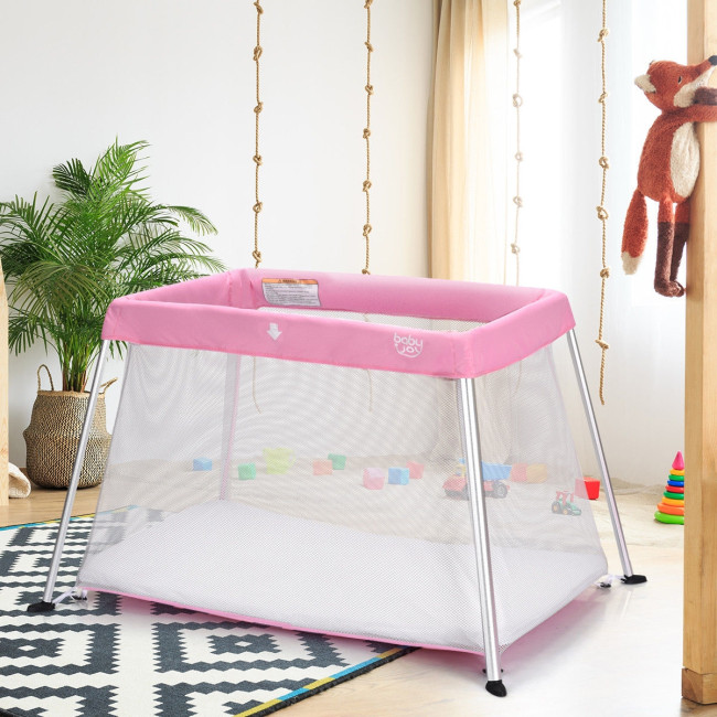 Portable Playpen Child Tent Play Yard Folding Indoor Outdoor With Travel Bag 
