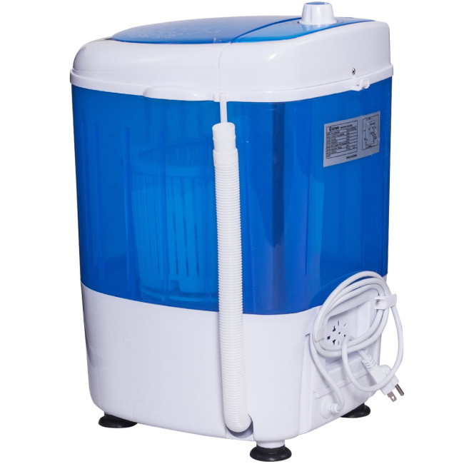 7lbs Portable Washer Small Mini Washing Machine Cleaner Compact Laundry Blue 