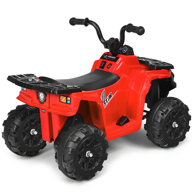 Ride On Toys For Boys Red Battery Powered Operated Car Riding Bike ATV 6 Volt 