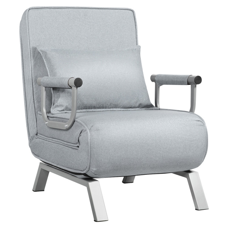 Folding 5 Position Convertible Sleeper, Costway Convertible Sofa Bed Folding Arm Chair Sleeper Leisure Recliner