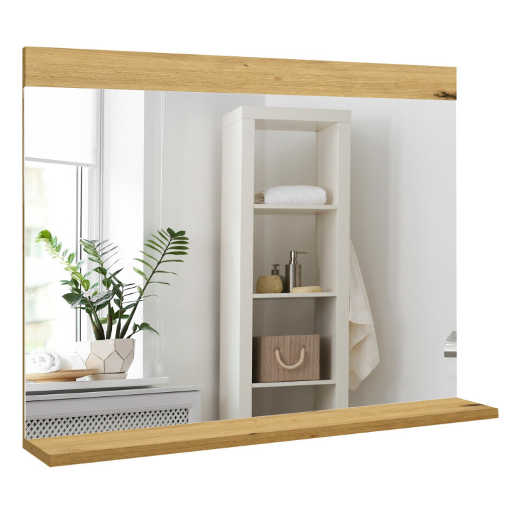 Wall Mirror With Storage Shelf Made In, Wall Mirror With Storage For Bathroom
