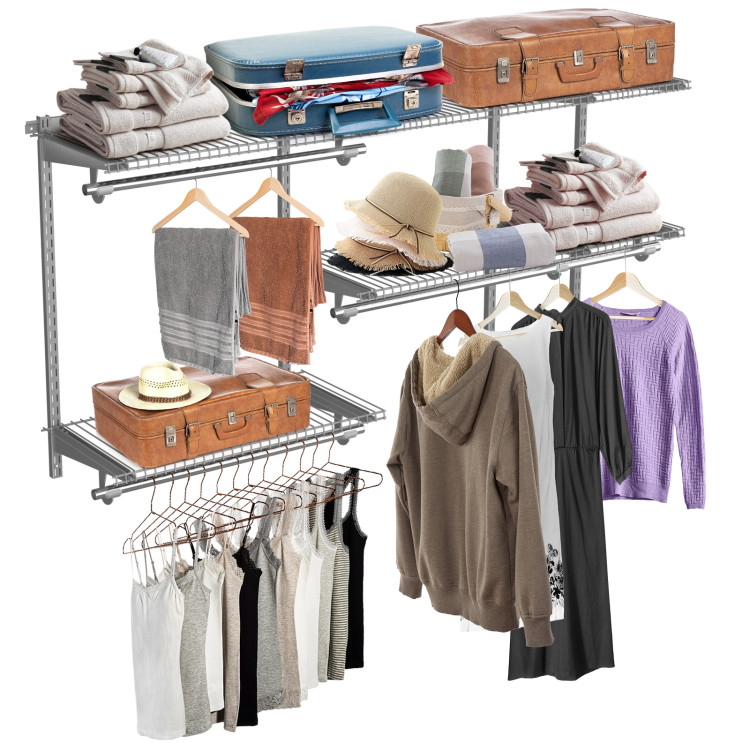 Custom Closet Organizer Kit 3 To 5 Feet, Menards Metal Closet Shelving Unit