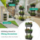 3-Tier Freestanding Vertical Plant Stand for Gardening and Planting Use