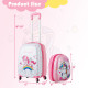 2 Pieces Kids Luggage Set 12 Inch Backpack and 16 Inch Kid Carry on Suitcase with Wheels
