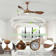 52 Inch Ceiling Fan with Light Reversible DC Motor