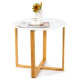 Multifunctional Round Side End Table with Bamboo Legs