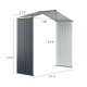 Outdoor Storage Shed Extension Kit for 7 Feet Shed Width