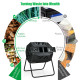 43 Gallon Composting Tumbler Compost Bin with Dual Rotating Chamber